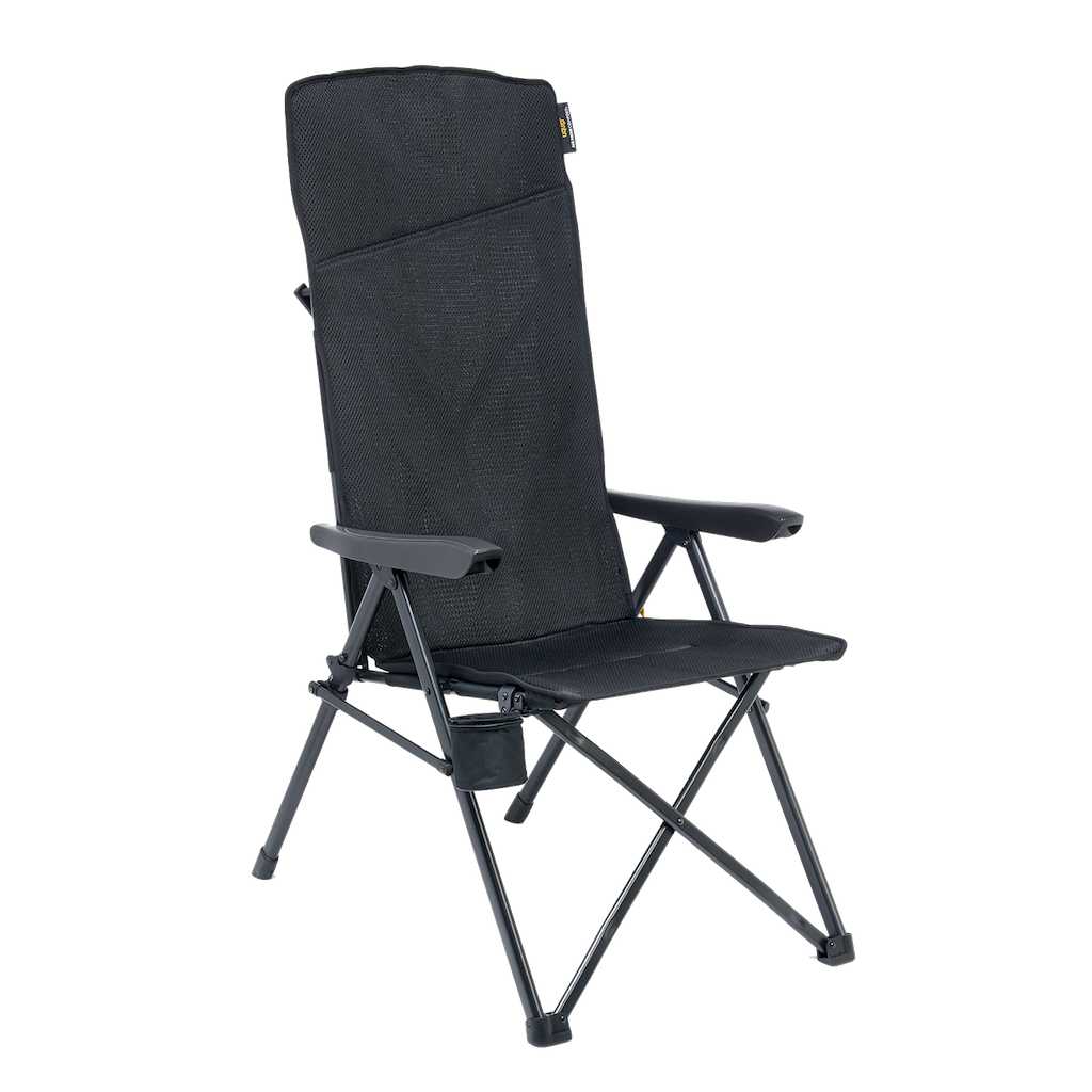 uquip Justy XL Air Mesh faltbarer Campingstuhl mit extrahoher Rückenlehne